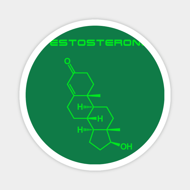 Testosterone - Green Magnet by Roidula